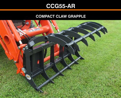 skid steer eith claw|claw grapple for compact tractors.